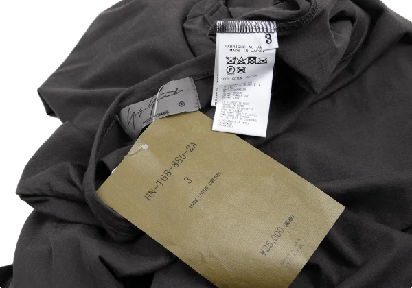 Yohji Yamamoto POUR HOMME Cotton Long T-shirt K-165796_011