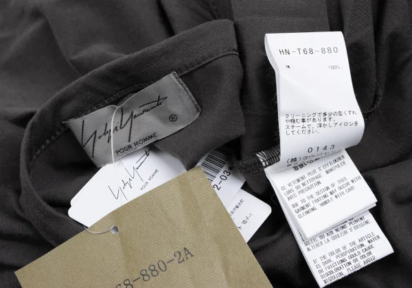 Yohji Yamamoto POUR HOMME Cotton Long T-shirt K-165796_012