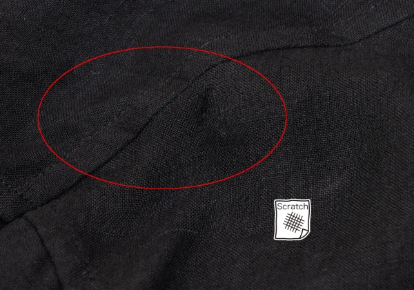 Yohji Yamamoto POUR HOMME Linen Chinese Shirt K-165797_003