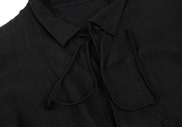 Yohji Yamamoto POUR HOMME Linen Chinese Shirt K-165797_005