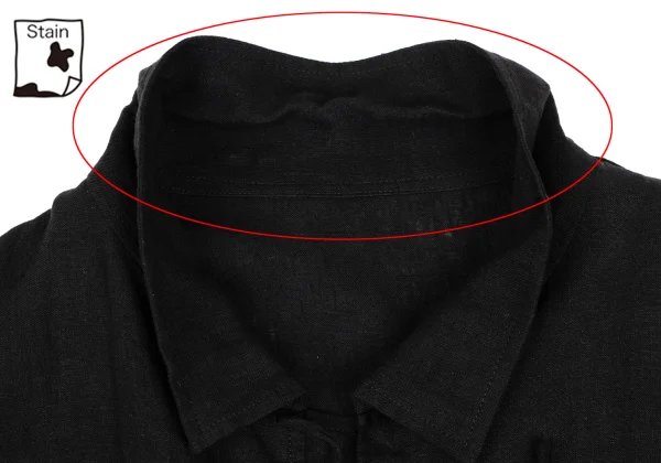 Yohji Yamamoto POUR HOMME Linen Chinese Shirt K-165797_006