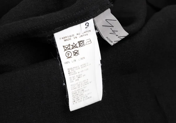 Yohji Yamamoto POUR HOMME Linen Chinese Shirt K-165797_017