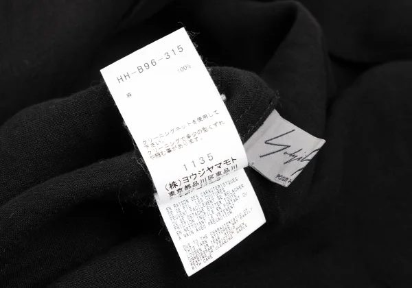 Yohji Yamamoto POUR HOMME Linen Chinese Shirt K-165797_018