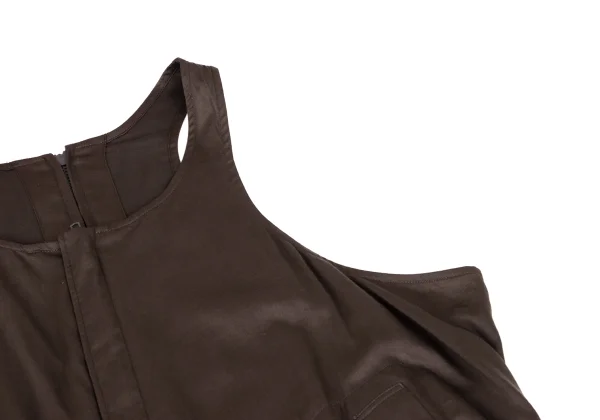 Yohji Yamamoto POUR HOMME Cotton Lyocell Dropped Crotch Jumpsuit K-165799_005