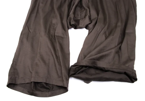 Yohji Yamamoto POUR HOMME Cotton Lyocell Dropped Crotch Jumpsuit K-165799_010