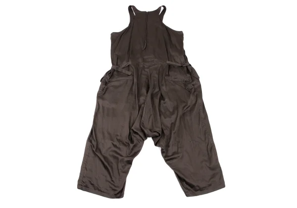 Yohji Yamamoto POUR HOMME Cotton Lyocell Dropped Crotch Jumpsuit K-165799_011
