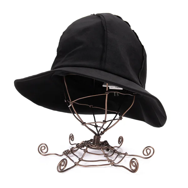 Y's Crepe de Chine Spiral Hat Black  K-165800_001