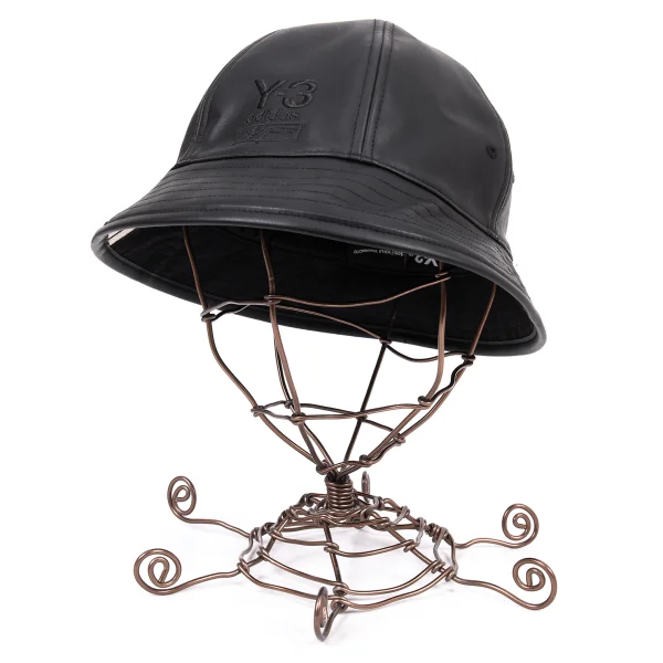 Y-3 Reversible Synthetic Leather Metro Hat Black 58cm K-165802_001
