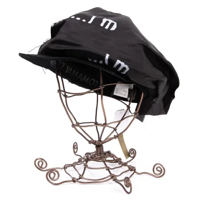 Yohji Yamamoto POUR HOMME Cuora Pasted Wool Newsboy Cap
