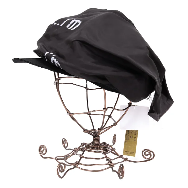 Yohji Yamamoto POUR HOMME Cuora Pasted Wool Newsboy Cap K-165806_003