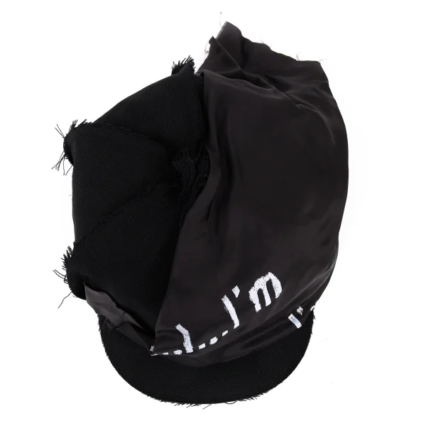 Yohji Yamamoto POUR HOMME Cuora Pasted Wool Newsboy Cap K-165806_007