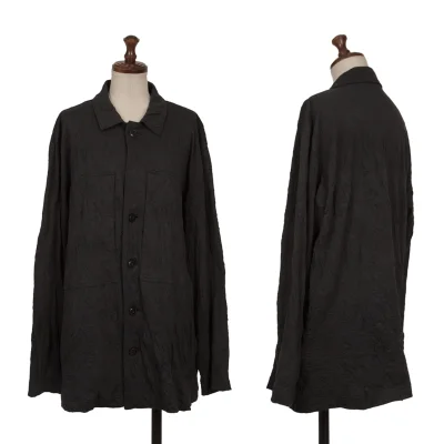 Y's Wrinkled Front Pocket Long Sleeve Shirt