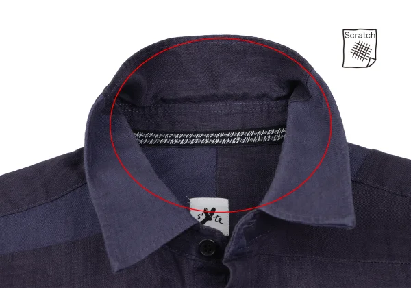 s'yte Linen Panel Switching Long Sleeve Shirt K-165809_005