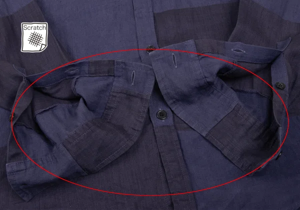 s'yte Linen Panel Switching Long Sleeve Shirt K-165809_009