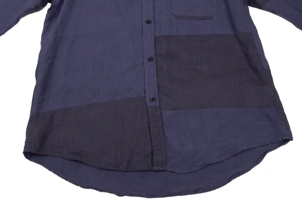s'yte Linen Panel Switching Long Sleeve Shirt K-165809_010
