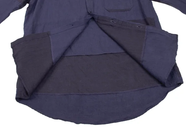 s'yte Linen Panel Switching Long Sleeve Shirt K-165809_011