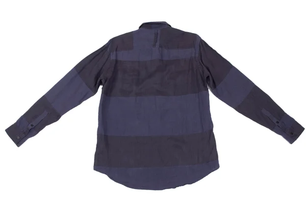 s'yte Linen Panel Switching Long Sleeve Shirt K-165809_012