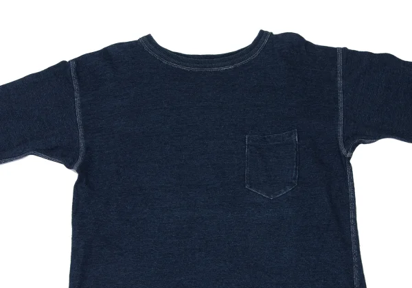 R by 45rpm Indigo Dyed Cotton Front Pocket Sweatshirt K-165811_003