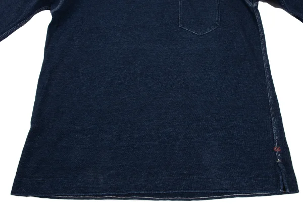 R by 45rpm Indigo Dyed Cotton Front Pocket Sweatshirt K-165811_008