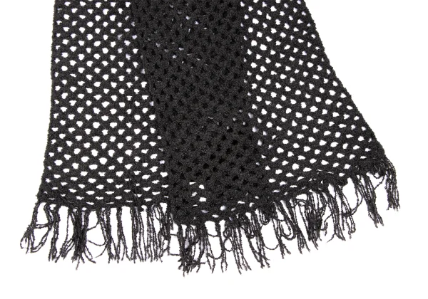 LIMI feu Openwork Design Fringe Knit Stole K-165813_003