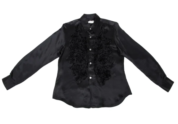 robe de chambre COMME des GARCONS Floral Taping Satin Shirt K-165816_002