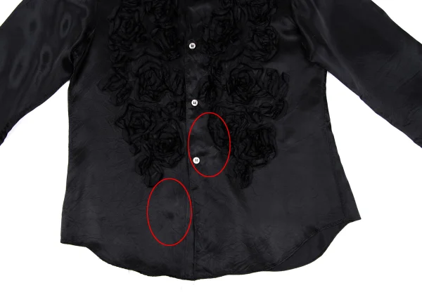 robe de chambre COMME des GARCONS Floral Taping Satin Shirt K-165816_009