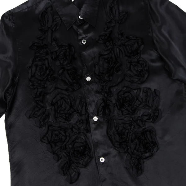 robe de chambre COMME des GARCONS Floral Taping Satin Shirt K-165816_012