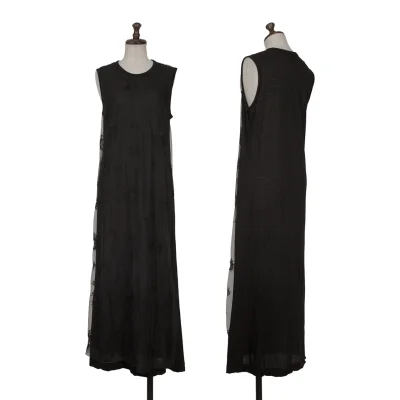 robe de chambre COMME des GARCONS Tulle Layered Wool Dress