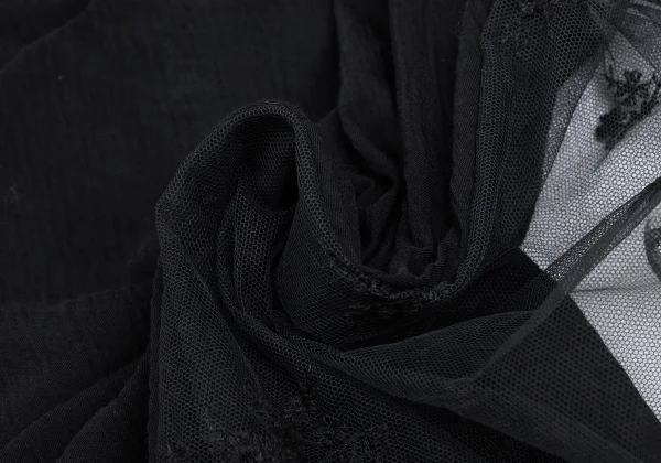 robe de chambre COMME des GARCONS Tulle Layered Wool Dress K-165817_011