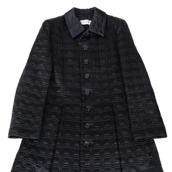 robe de chambre COMME des GARCONS Geometric Quilted Coat K-165818_003