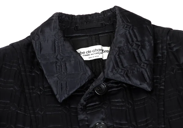 robe de chambre COMME des GARCONS Geometric Quilted Coat K-165818_004