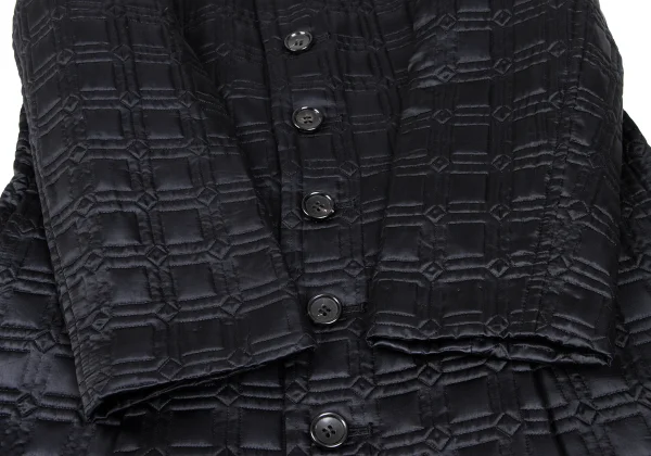 robe de chambre COMME des GARCONS Geometric Quilted Coat K-165818_007