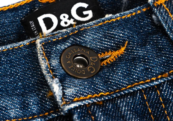 D&G Denim Switching Stretch Rib Pants K-165820_005