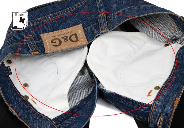 D&G Denim Switching Stretch Rib Pants K-165820_007