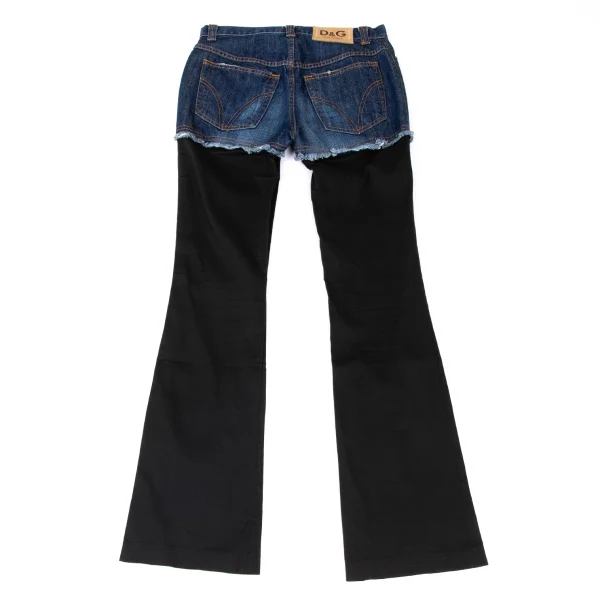 D&G Denim Switching Stretch Rib Pants K-165820_011