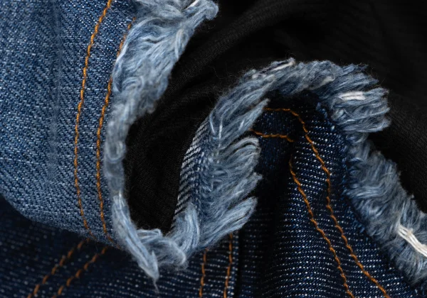 D&G Denim Switching Stretch Rib Pants K-165820_015