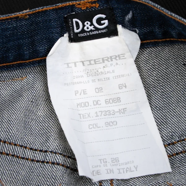 D&G Denim Switching Stretch Rib Pants K-165820_017