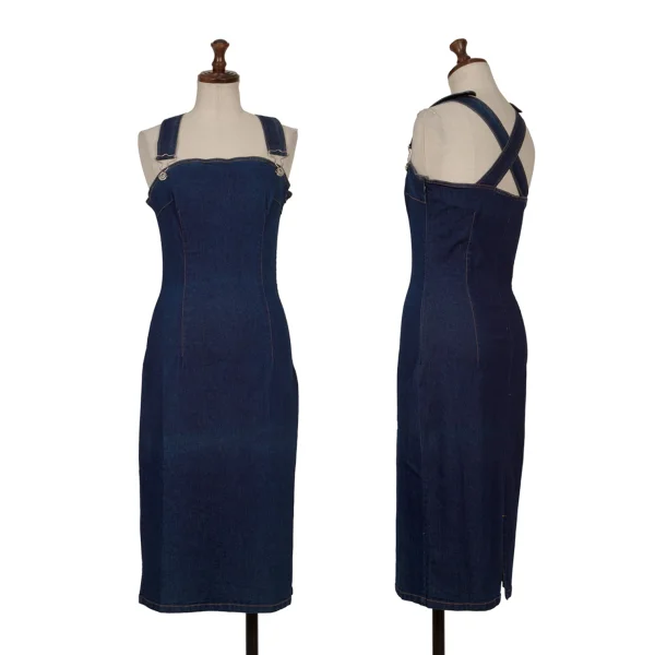 D&G Stretch Denim Jumper Skirt  Indigo 26/40 K-165823_001