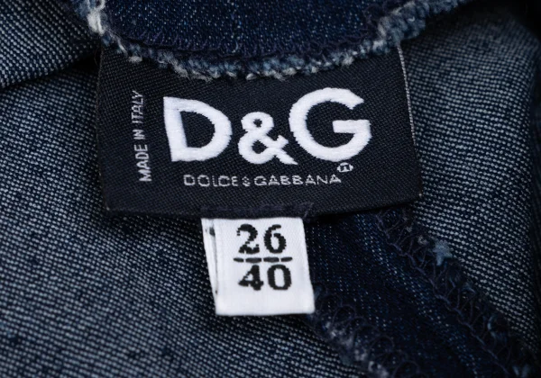 D&G Stretch Denim Jumper Skirt K-165823_013