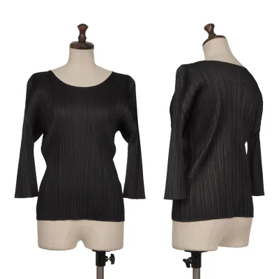 PLEATS PLEASE 3/4 Sleeves T Shirt