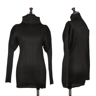 PLEATS PLEASE Pleated High-neck Top