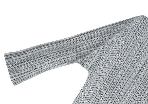 PLEATS PLEASE Shiny High-neck 3/4 Sleeve Top K-165839_004