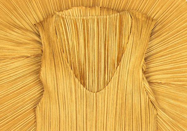 PLEATS PLEASE High-neck Shiny Pleats Layered Tank Top K-165843_007