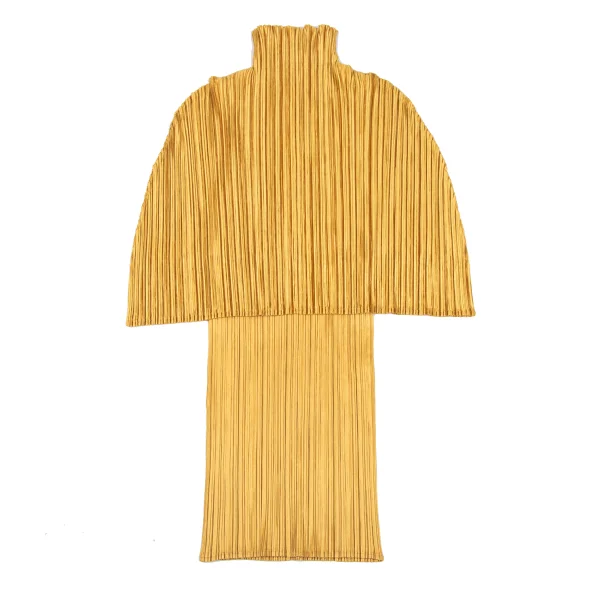 PLEATS PLEASE High-neck Shiny Pleats Layered Tank Top K-165843_011