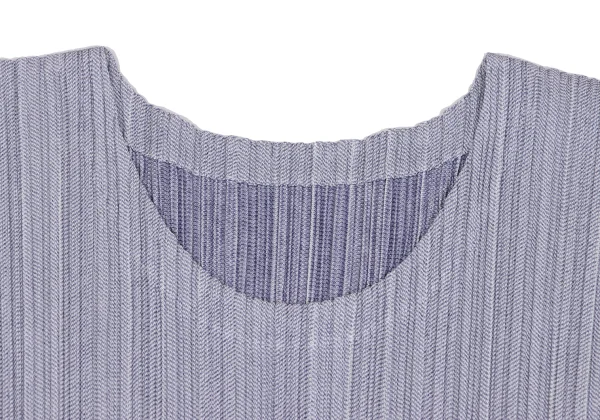 PLEATS PLEASE Herringbone Woven 3/4 Sleeve Tunic K-165847_004