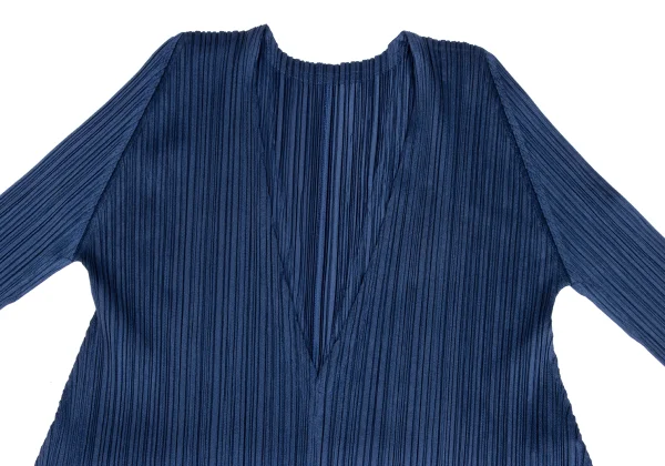 PLEATS PLEASE Pleats V-neck 3/4 Sleeve Flare Tunic K-165851_003