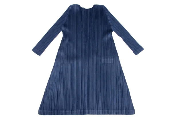 PLEATS PLEASE Pleats V-neck 3/4 Sleeve Flare Tunic K-165851_009