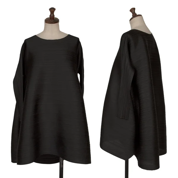PLEATS PLEASE Pleats Flare Tunic Black M-L K-165858_001