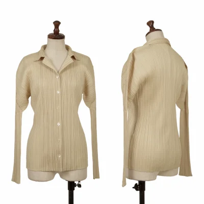 PLEATS PLEASE Pleats Open Collar Shirt