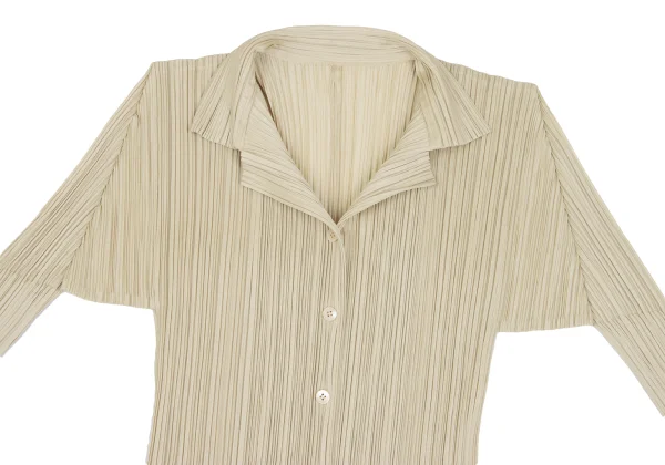 PLEATS PLEASE Pleats Open Collar Shirt K-165861_003